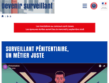 Tablet Screenshot of devenirsurveillant.fr